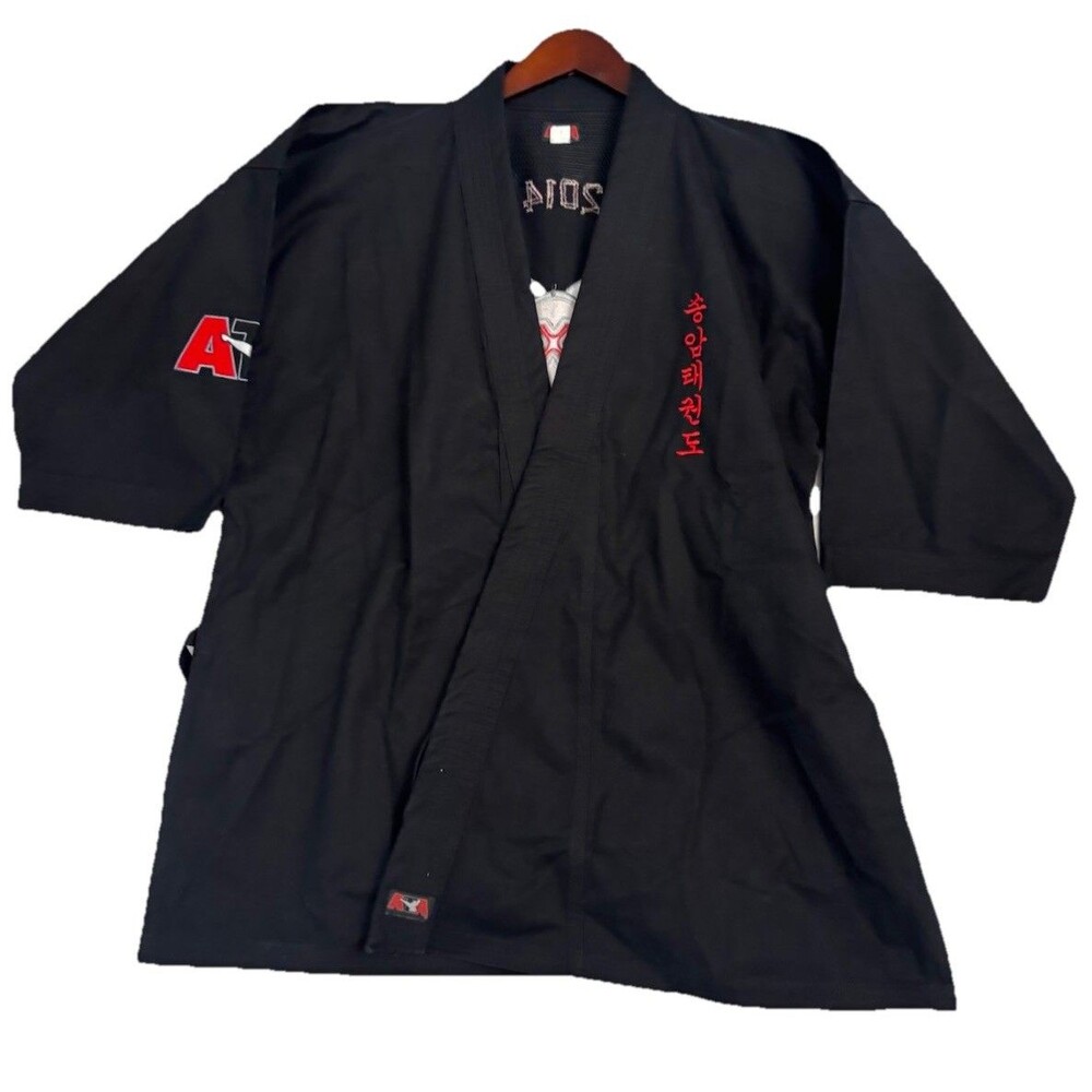 ATA Taekwondo World Champ 2014 Johnnie Morris Martial Arts Uniform Top Sz 4